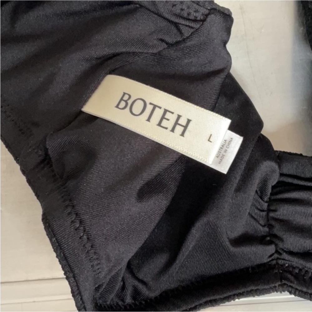 Free People Boreh Black Ribbed Bikini Set - Picture 9 of 9